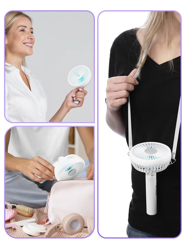 Мини-вентилятор настольный беспроводной КТ-402 - 5 Вт