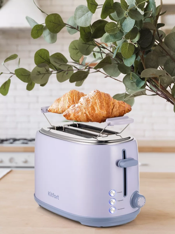 Тостер для хлеба с поддоном КТ-6215 - 980 Вт