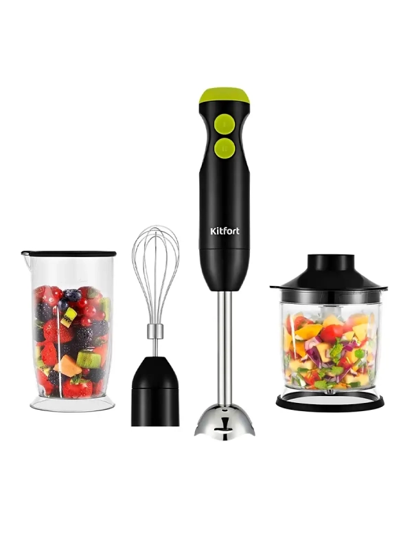 Блендер погружной с чашей КТ-3041 (3 в 1) - 350 Вт