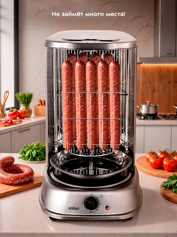 Электрошашлычница для дома КТ-1410 - 2000 Вт