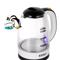 Чайник электрический стеклянный КТ-6633 - 1.7 л Чайник электрический стеклянный КТ-6633 - 1.7 л