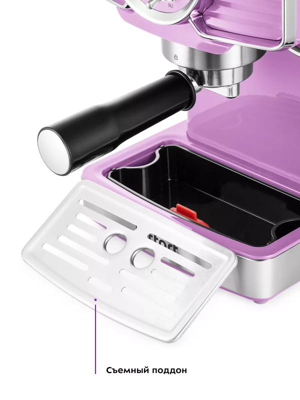 Кофеварка рожковая электрическая КТ-7125 - 1465 Вт 1.8 л Кофеварка рожковая электрическая КТ-7125 - 1465 Вт 1.8 л