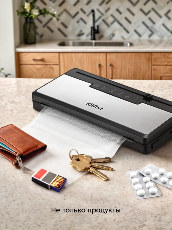 Вакууматор вакуумный упаковщик для продуктов КТ-1555 110 Вт