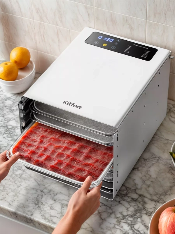 Сушилка для овощей и фруктов электрическая КТ-4908 - 500 Вт Сушилка для овощей и фруктов электрическая КТ-4908 - 500 Вт