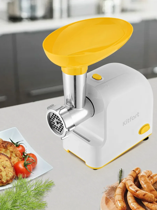 Мясорубка электрическая с насадками КТ-2113 - 1000 Вт