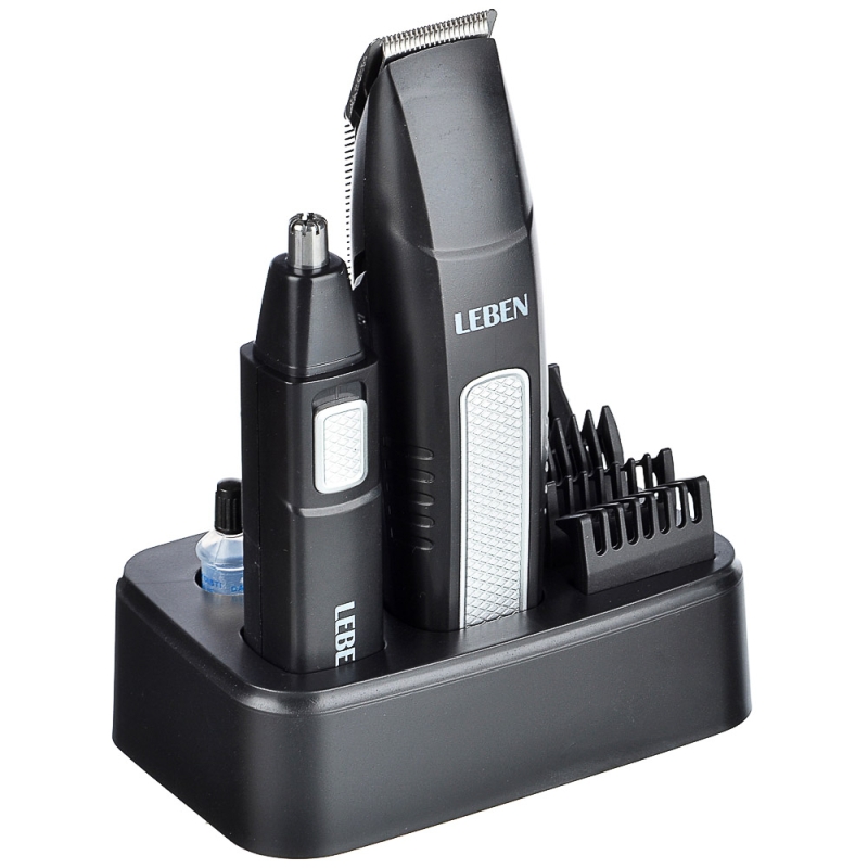 Набор с триммером для усов бороды и носа, 4 насадки Набор с триммером для усов бороды и носа, 4 насадки