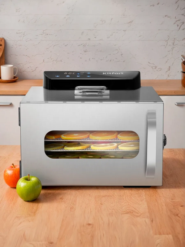 Сушилка для овощей и фруктов электрическая КТ-4917 - 400 Вт Сушилка для овощей и фруктов электрическая КТ-4917 - 400 Вт