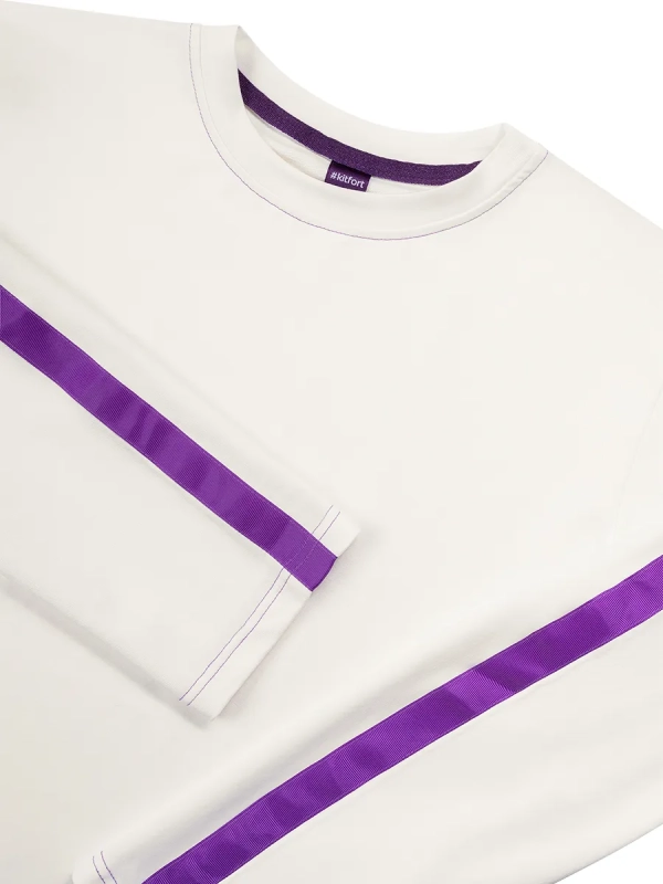 Лонгслив белый КТ-9858