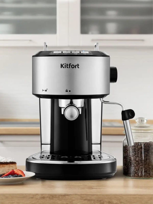 Кофеварка рожковая электрическая КТ-754 - 850 Вт - 1 л