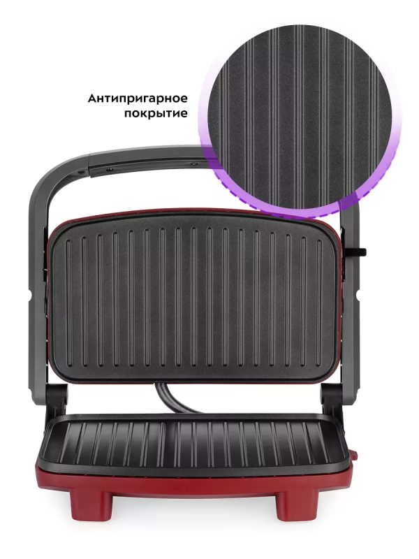 Бутербродница электрическая сендвичница КТ-3624 - 1000 Вт