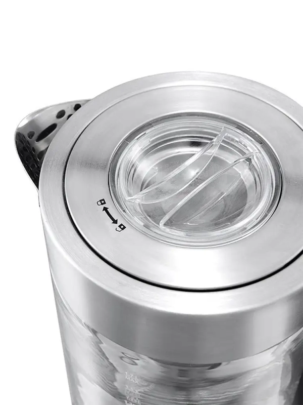 Чайник электрический стеклянный с подсветкой КТ-622 - 1.7 л