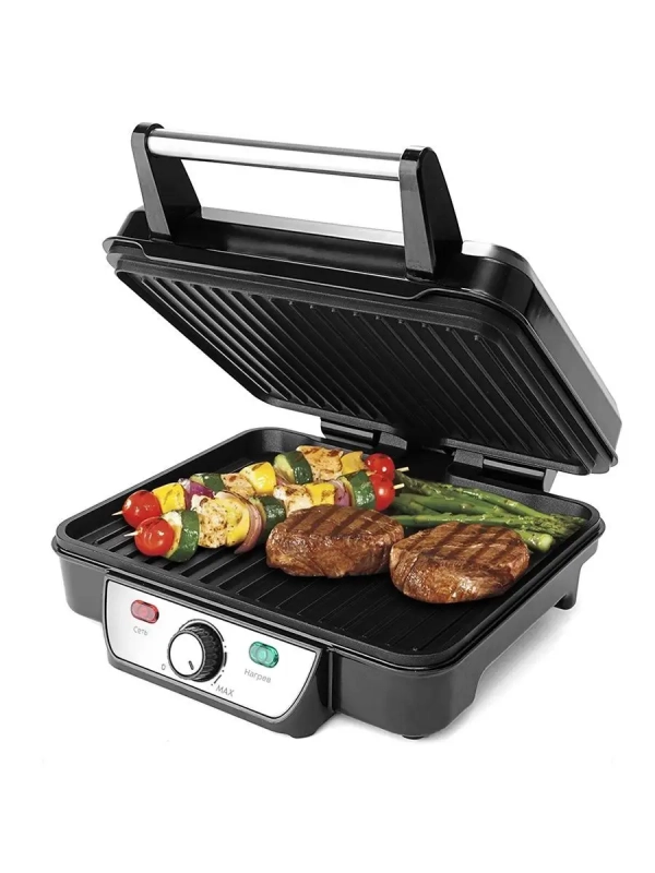 Электрогриль КТ-1626 двусторонний гриль электрический 1800Вт
