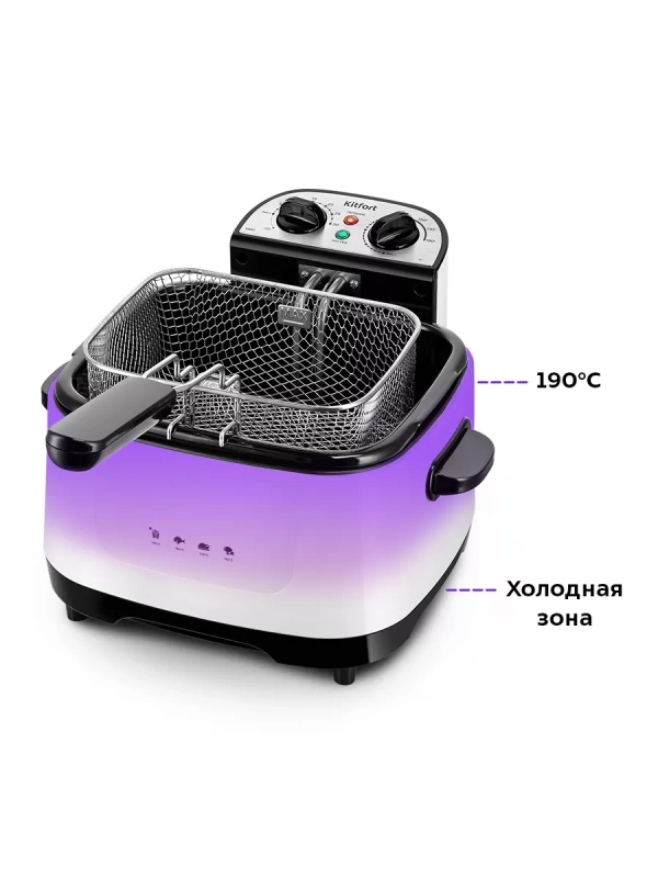 Фритюрница электрическая со съемной корзиной КТ-6239