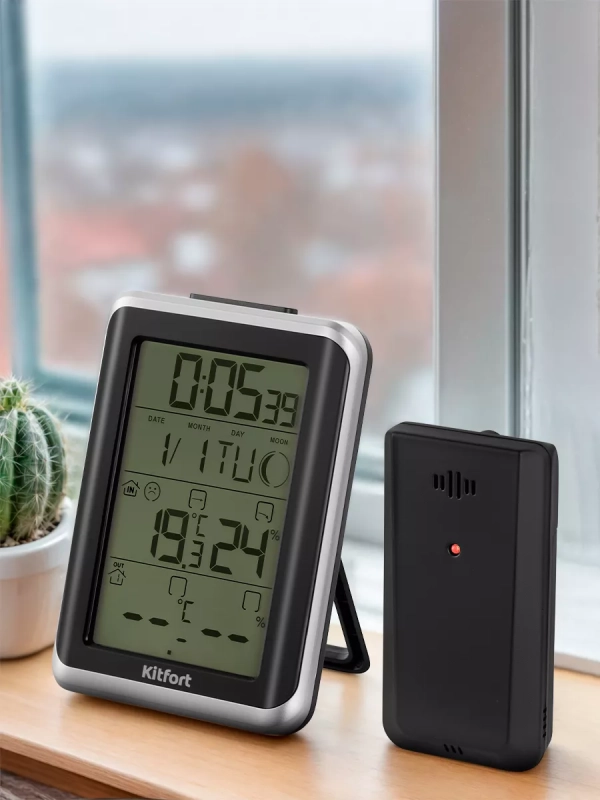 Метеостанция домашняя погодная станция часы КТ-3377