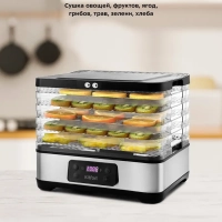 Сушилка для овощей и фруктов КТ-1919 - 300 Вт