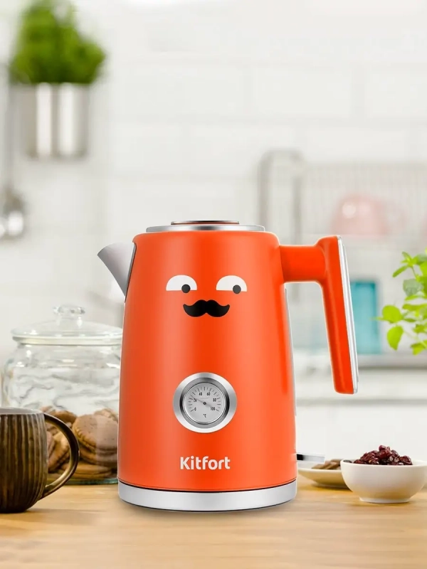 Чайник электрический металлический КТ-6144 - 1.7 л