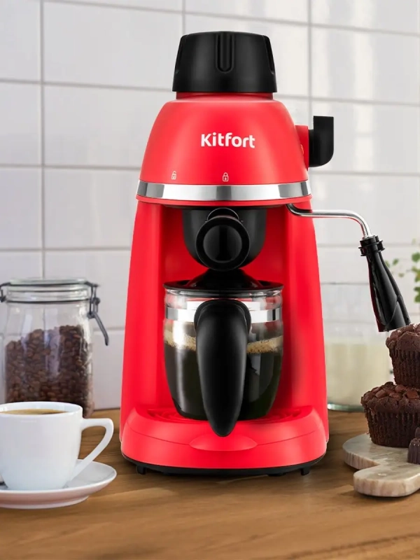 Кофеварка рожковая электрическая КТ-760 - 800 Вт - 0.24 л