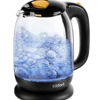 Чайник электрический стеклянный с подсветкой КТ-625 - 1.7 л