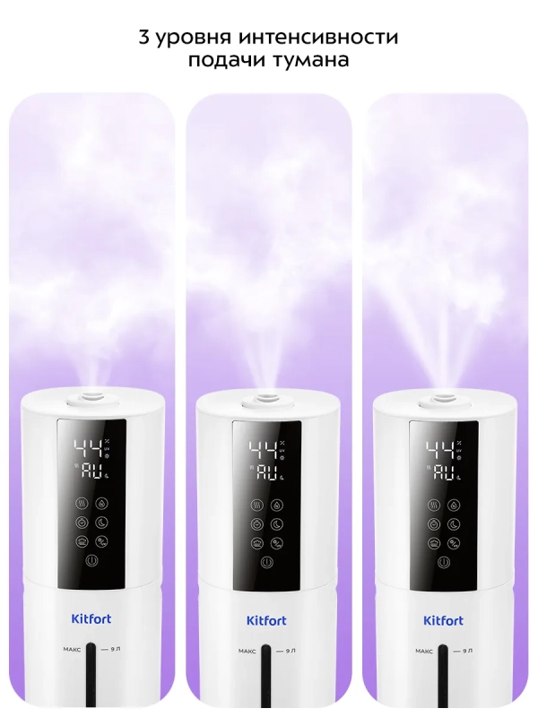 Увлажнитель воздуха для дома с УФ-лампой КТ-3858 - 125 Вт