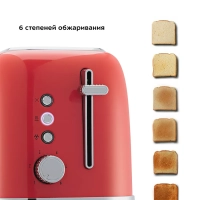 Тостер для хлеба с поддоном КТ-6218 - 870 Вт