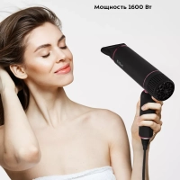 Фен для волос с насадками КТ-3258 - 1600 Вт Фен для волос с насадками КТ-3258 - 1600 Вт