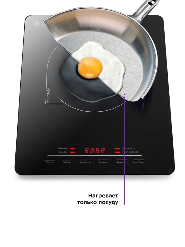 Индукционная плита настольная КТ-125 - 1800 Вт