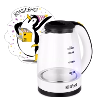 Чайник электрический стеклянный КТ-6637 - 1.7 л Чайник электрический стеклянный КТ-6637 - 1.7 л