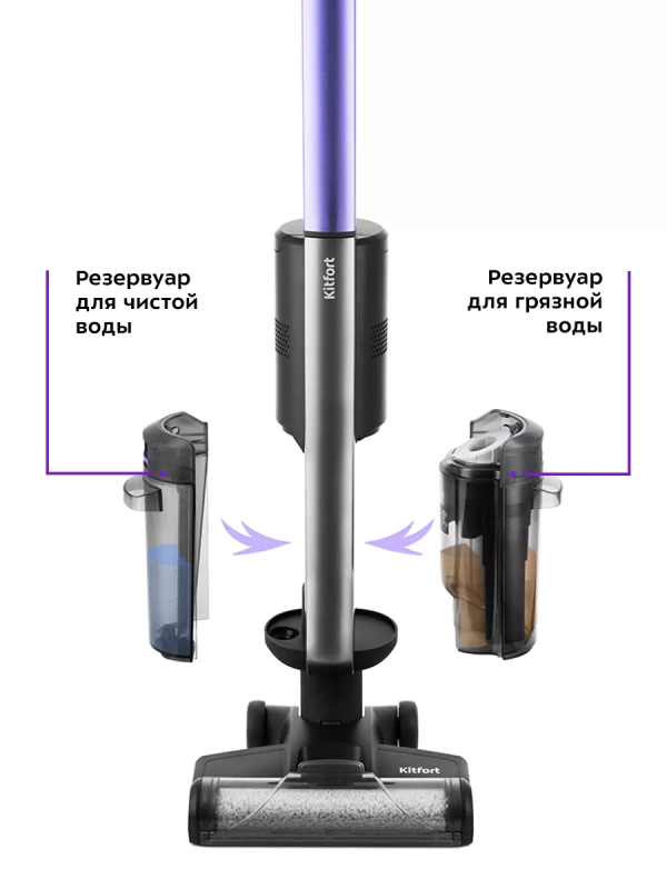 Беспроводной моющий пылесос КТ-598 - 215 Вт