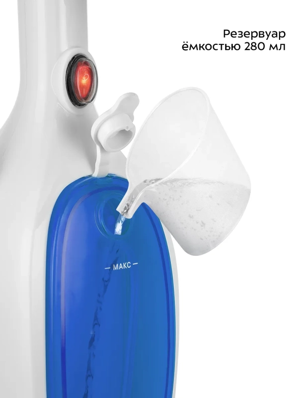 Паровая швабра с насадками КТ-1054 - 1300 Вт - 280 мл Паровая швабра с насадками КТ-1054 - 1300 Вт - 280 мл