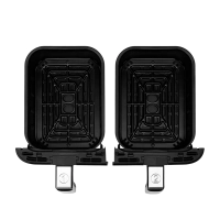 Аэрогриль электрический КТ-2254 - 2 поддона по 4 л - 2200 Вт