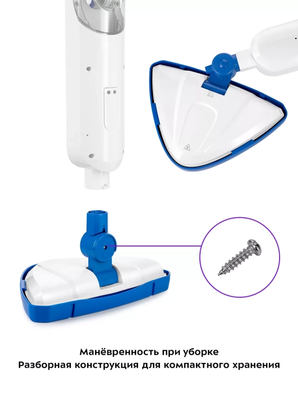 Паровая швабра с насадками КТ-1048 - 1300 Вт - 360 мл Паровая швабра с насадками КТ-1048 - 1300 Вт - 360 мл