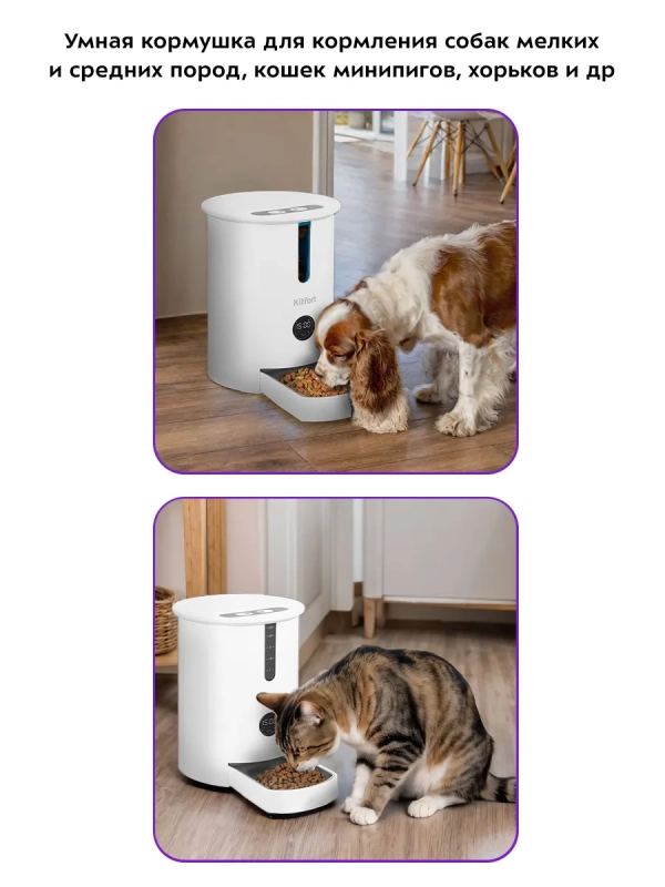 Кормушка для кошек автокормушка для собак КТ-2080 Кормушка для кошек автокормушка для собак КТ-2080