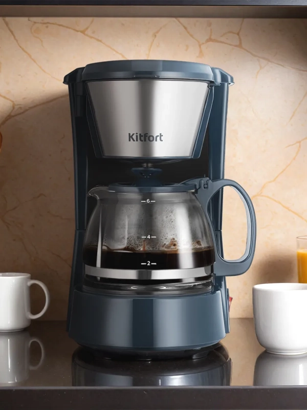 Кофеварка электрическая капельная КТ-7376 - 650 Вт - 0,75 л