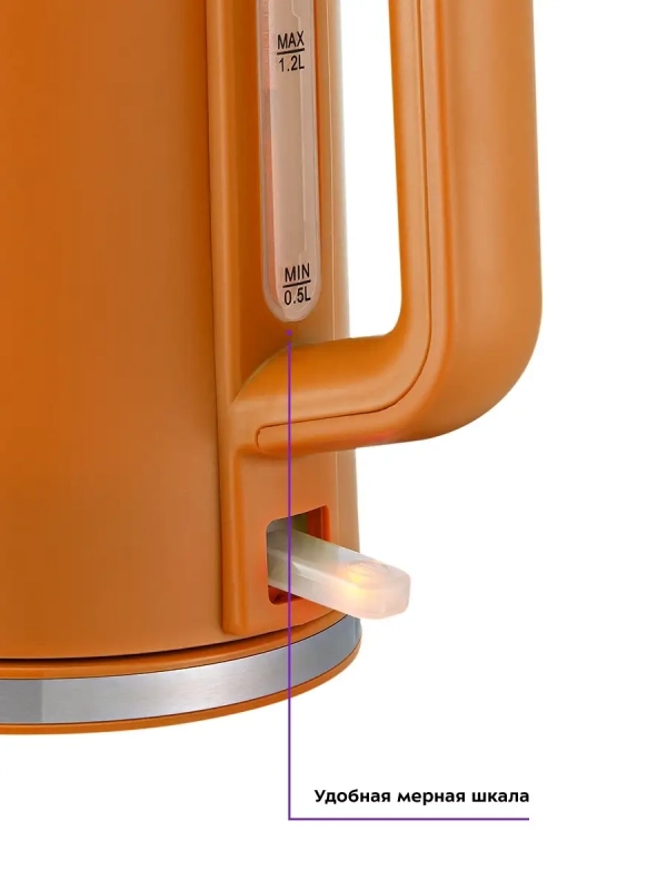 Чайник электрический стеклянный КТ-6124 - 1.2 л