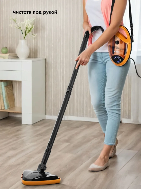 Пароочиститель для дома для уборки КТ-9158 - 1300 Вт Пароочиститель для дома для уборки КТ-9158 - 1300 Вт