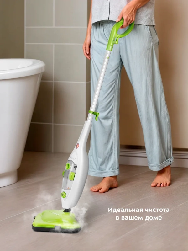 Паровая швабра с насадками КТ-1060 - 1300 Вт - 300 мл Паровая швабра с насадками КТ-1060 - 1300 Вт - 300 мл