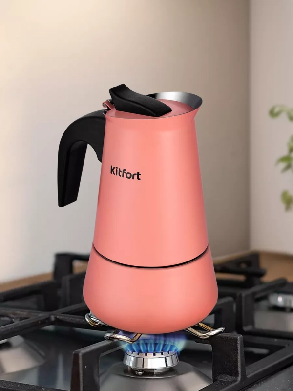 Кофеварка гейзерная для плиты КТ-7148 - 200 мл