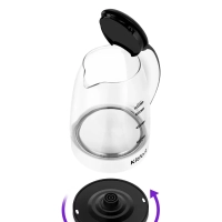 Чайник электрический стеклянный КТ-6637 - 1.7 л Чайник электрический стеклянный КТ-6637 - 1.7 л