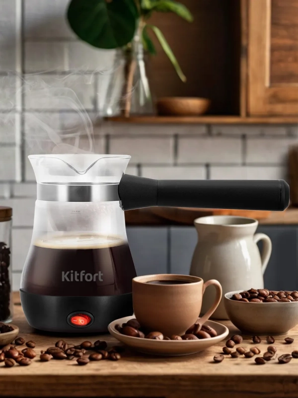 Турка электрическая для кофе КТ-7452 - 800 Вт