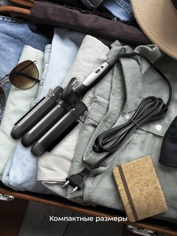 Стайлер для волос щипцы для волн КТ-3282 - 120 Вт