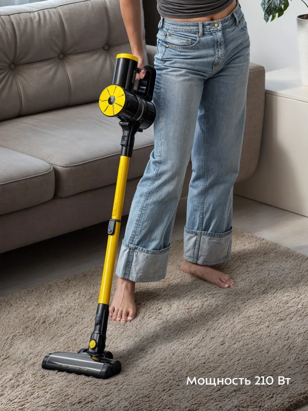 Вертикальный пылесос беспроводной КТ-5292 - 210 Вт