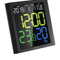 Часы настольные с термометром и гигрометром КТ-3389