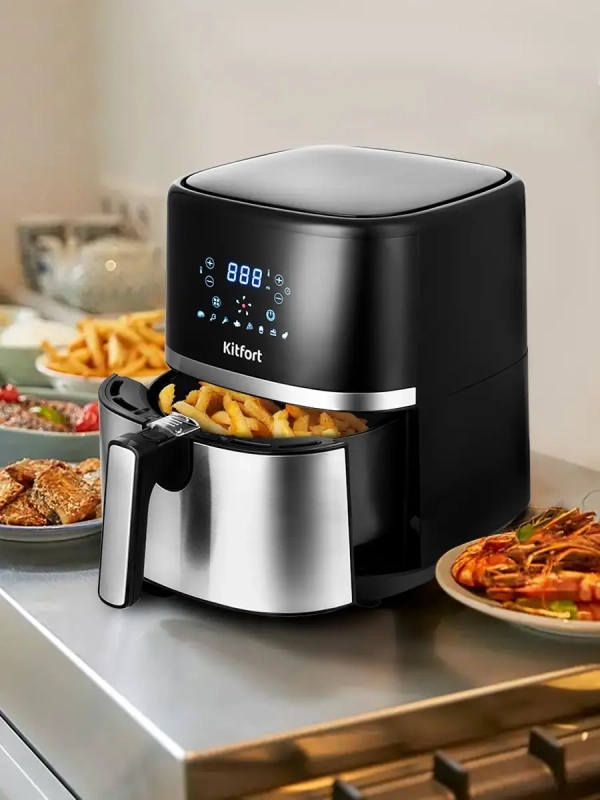 Аэрогриль электрический КТ-2221 - 3.3 л - 1500 Вт