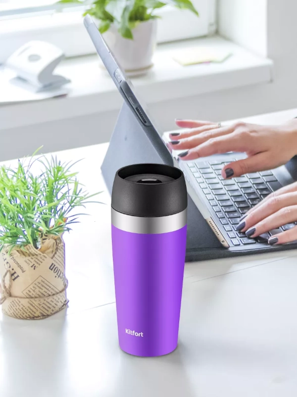 Термокружка для кофе КТ-1223 - 0.4 л