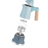 Кофеварка гейзерная для газовой плиты КТ-7153 - 170 мл