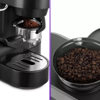 Кофейная станция кофеварка и кофемолка КТ-7375 - 130 Вт Кофейная станция кофеварка и кофемолка КТ-7375 - 130 Вт