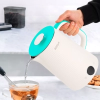 Чайник электрический металлический пластик КТ-6197 - 1.7 л