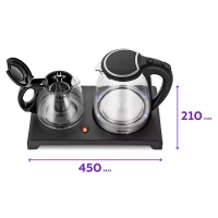 Чайный набор чайник электрический КТ-6180 - 2 л