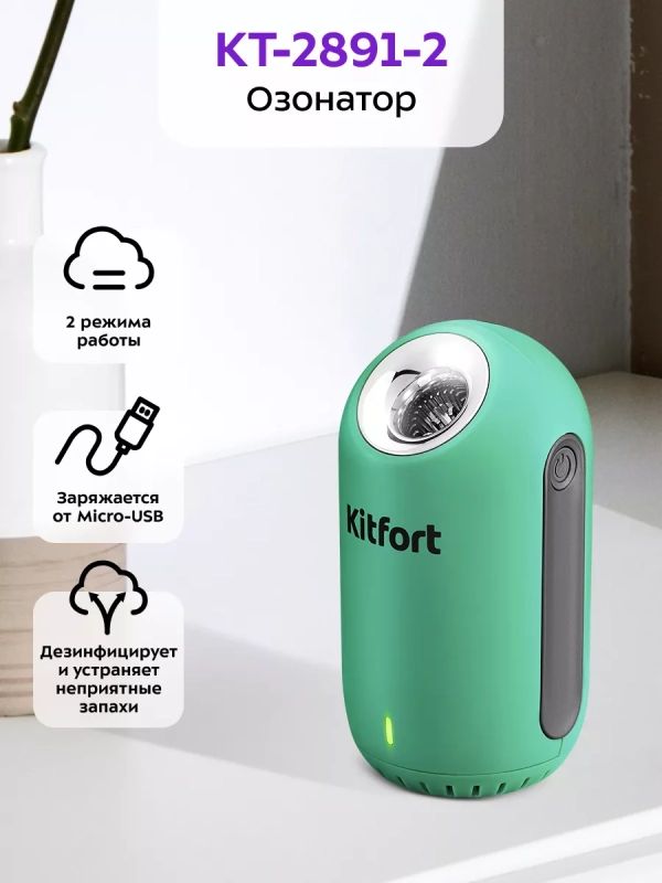 Озонатор воздуха для дома для квартиры КТ-2891 - 2 Вт