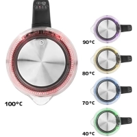 Чайник электрический стеклянный с подсветкой КТ-656 - 1.5 л